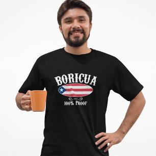 Stunning Boricua Puerto Rico 100 % T Shirt