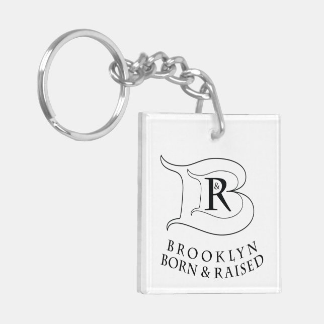 STUNNING BROOKLYN BORN & RAISED KEY RING (Vänstra Framsidan)