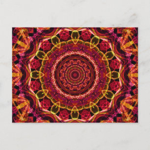 Stunning Chaos kaleidoscope Vykort
