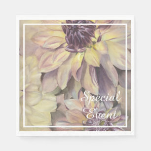Stunning Dahlias Party Pappersservett