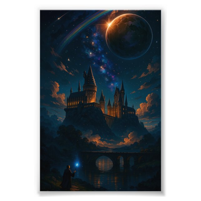 Stunning Fantasy Images of Magical Castles Fototryck (Framsidan)
