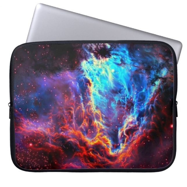 Stunning Färg Composite Star Nebula Laptop Sleeve (Framsidan)