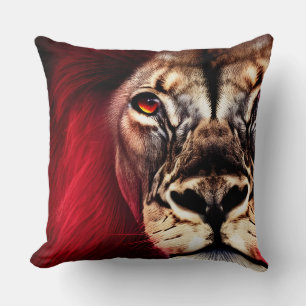 Stunning Fierce Wilderness Male Lejon Kudde