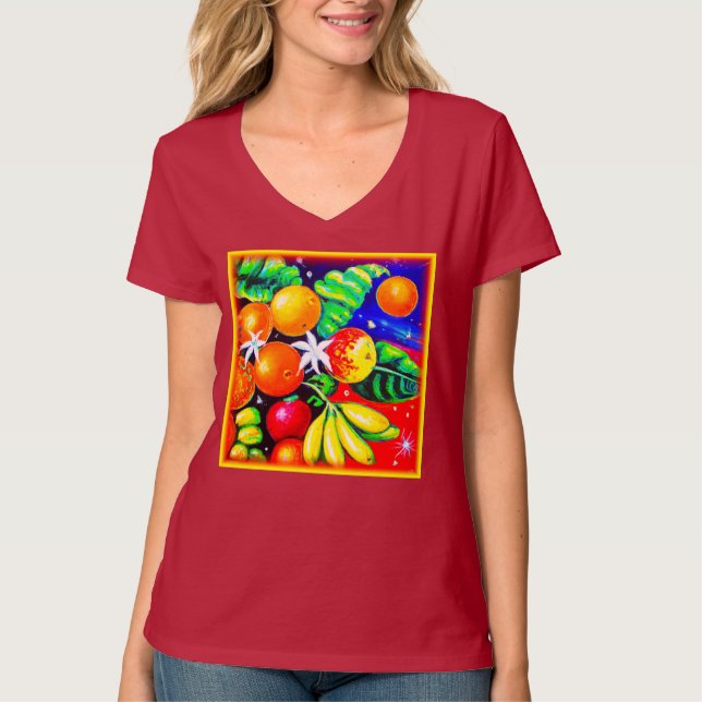 Stunning Fruits Starry Himlar. Köp nu T Shirt (Framsida)