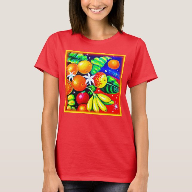Stunning Fruits Starry Himlar. Köp nu T Shirt (Framsida)