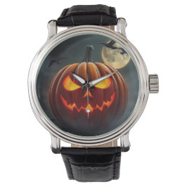 Stunning Glowing Pumpkin Watch for Halloween Armbandsur