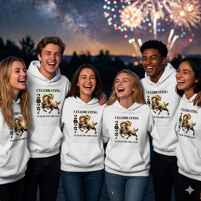 Stunning Gold Chinese Year of Fire Goat 2027 T Shirt (Stunning Gold Chinese Year of the Fire Goat 2027 Hoodie Sweatshirts Cover Photo)