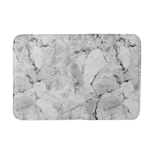 Stunning Grått Stone Mosaic Cascade Medium Bath Ma Badrumsmatta (Framsidan)