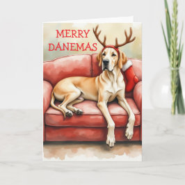 Stunning Great Dane Christmas Card Kort