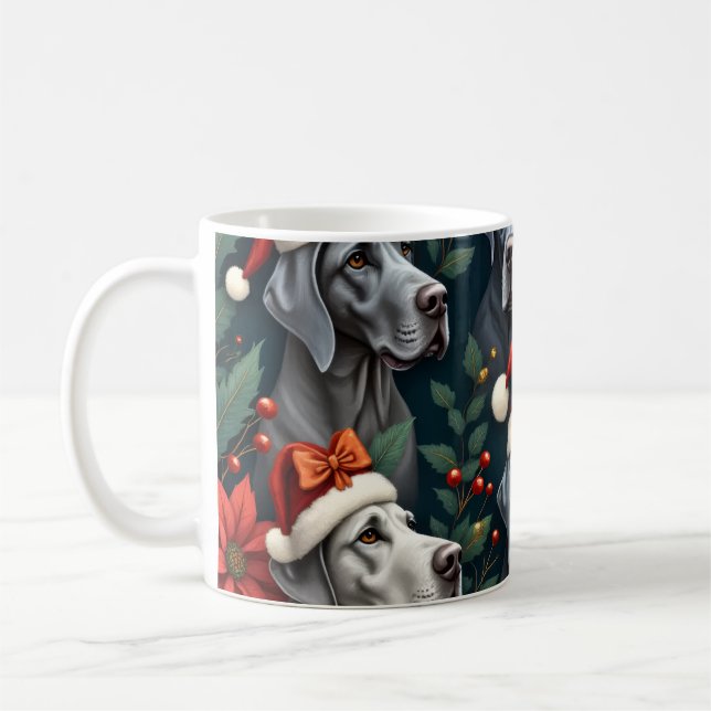 Stunning Great Dane Christmas Coffee cup Kaffemugg (Vänster)