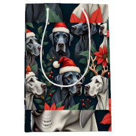 Stunning Great Dane Christmas Gift Bag