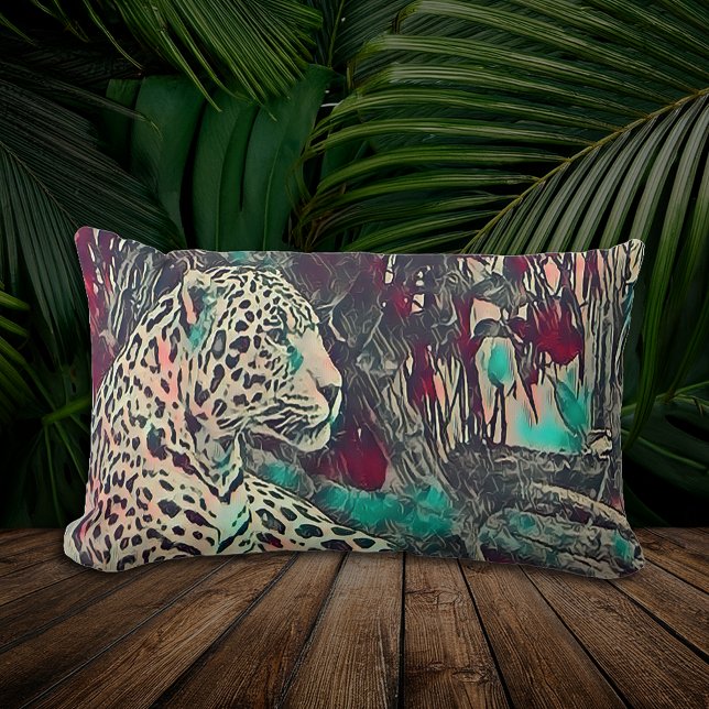 Stunning Jaguar Lumbarkudde (Skapare uppladdad)
