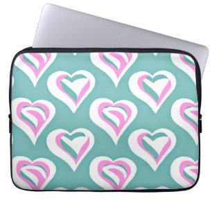 Stunning Kärlek Heart Mönster Laptop Fodral