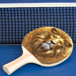 Stunning Lejon chef i Guld Pingisracket
