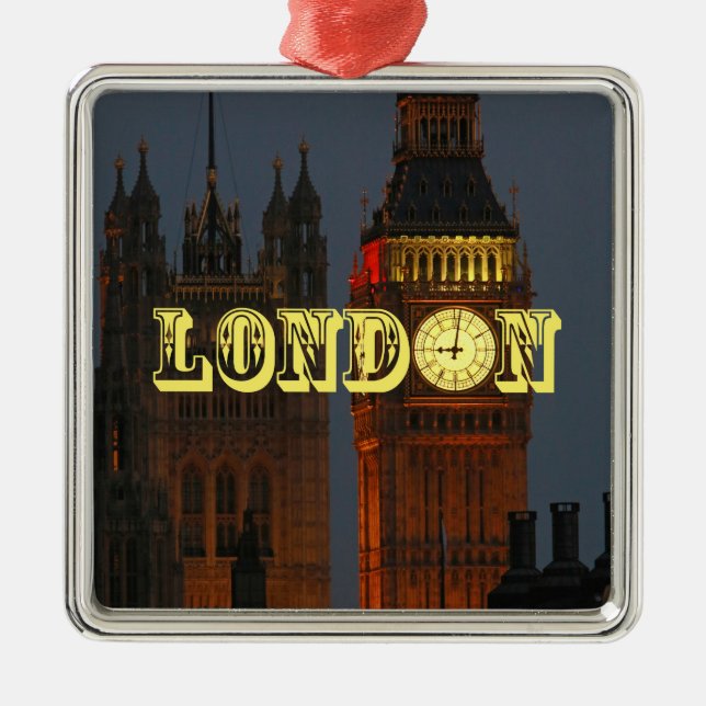 Stunning London Pro Photo Julgransprydnad Metall (Framsidan)
