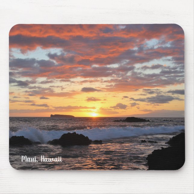 Stunning Maui Beach Sunset Musmatta (Framsidan)