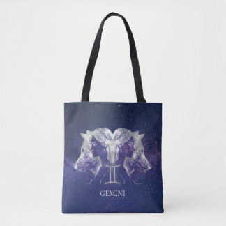Stunning Milky Way Himlar Gemini Zodiac-tecken Tygkasse