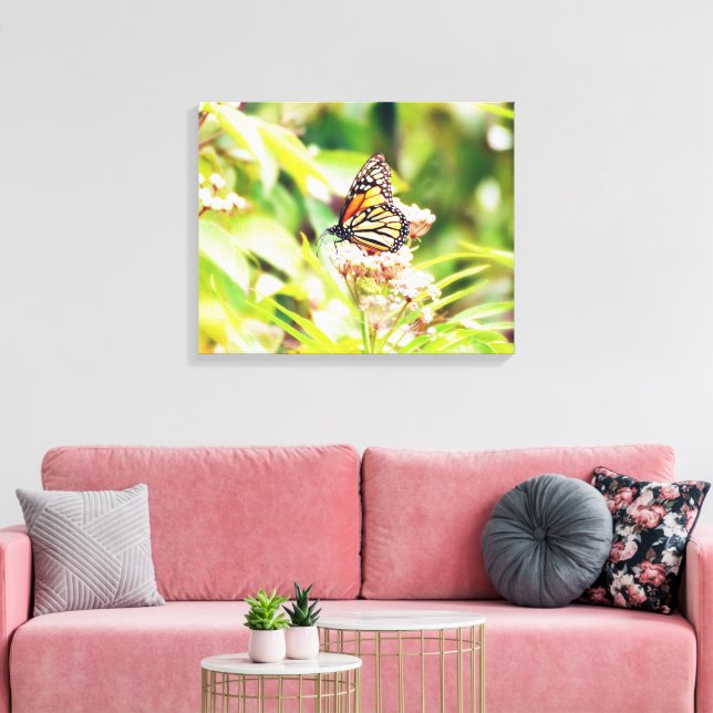 Stunning Nature & Butterfly Art Foam Board Canvastryck (Insitu (Vardagsrum))