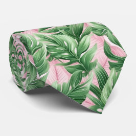 Stunning Neck Tie med Exotic Löv Mönster Slips