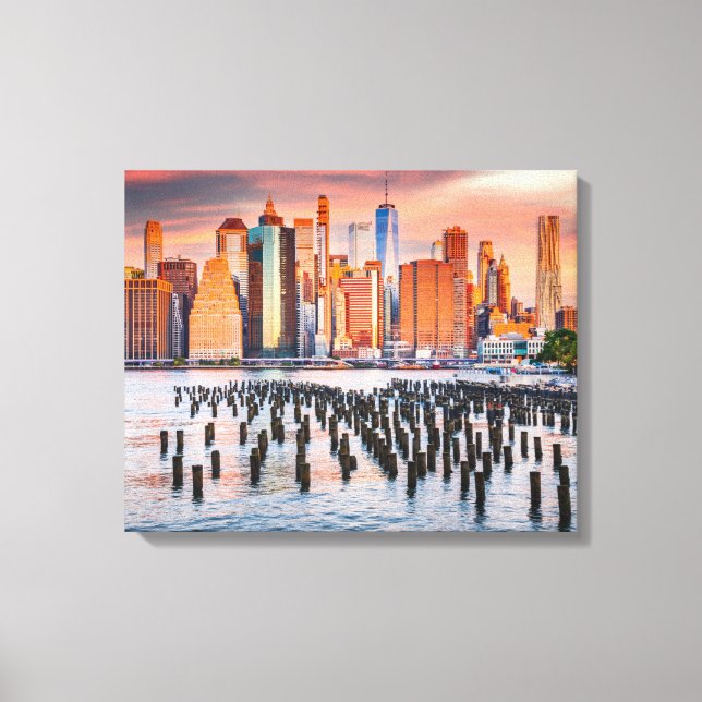 Stunning New York City Skyline Canvastryck (Framsida)