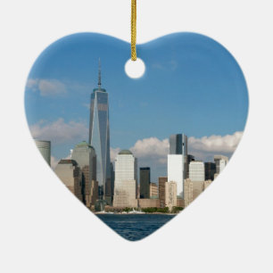 Stunning New York City USA Julgransprydnad Keramik