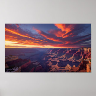 Stunning och upplyftning Poster Grand Canyon