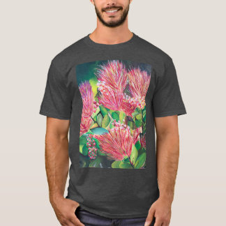 Stunning Ohia Lehua Flowers Blooming in Maui T Shirt