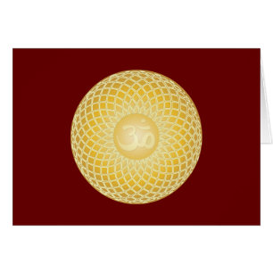 Stunning Om symbol Hälsningskort