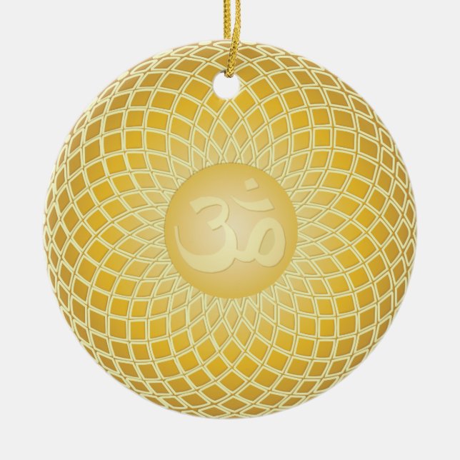 Stunning Om symbol Julgransprydnad Keramik (Framsidan)