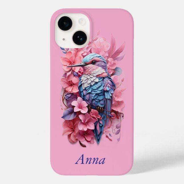 Stunning Pastel Hummingbird Floral (Baksida)