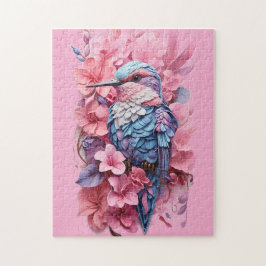 Stunning Pastel Hummingbird Floral Pussel
