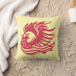 Stunning Patriotic Eagle Digital Artwork Kudde