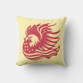 Stunning Patriotic Eagle Digital Artwork Kudde