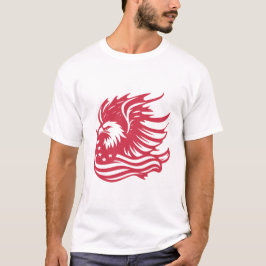 Stunning Patriotic Eagle Digital Artwork T Shirt