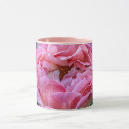 Stunning Peony: Elegant Canadian Blommigt Art Mugg