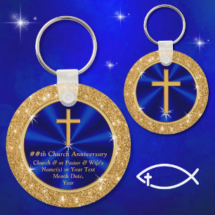 Stunning, Personlig Church Favors favoriter, Blue  Nyckelring