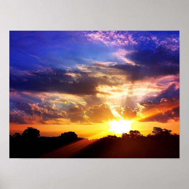 Stunning Picturesque Sunrise Poster (Framsidan)