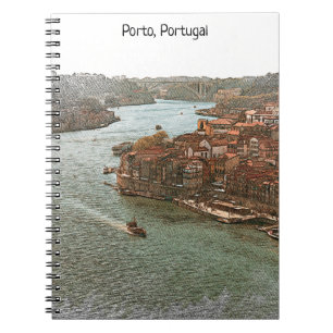 Stunning Porto Portugal City View Anteckningsbok