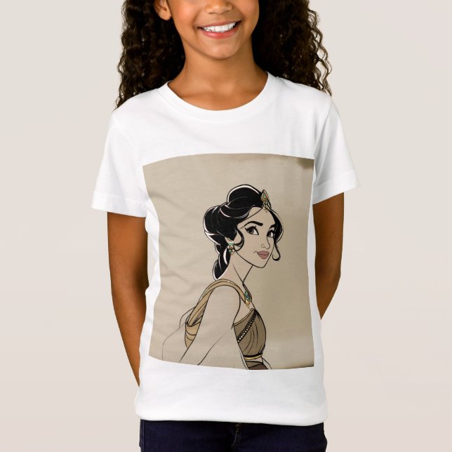 Stunning Princess Jasmine T Shirt (Framsida)
