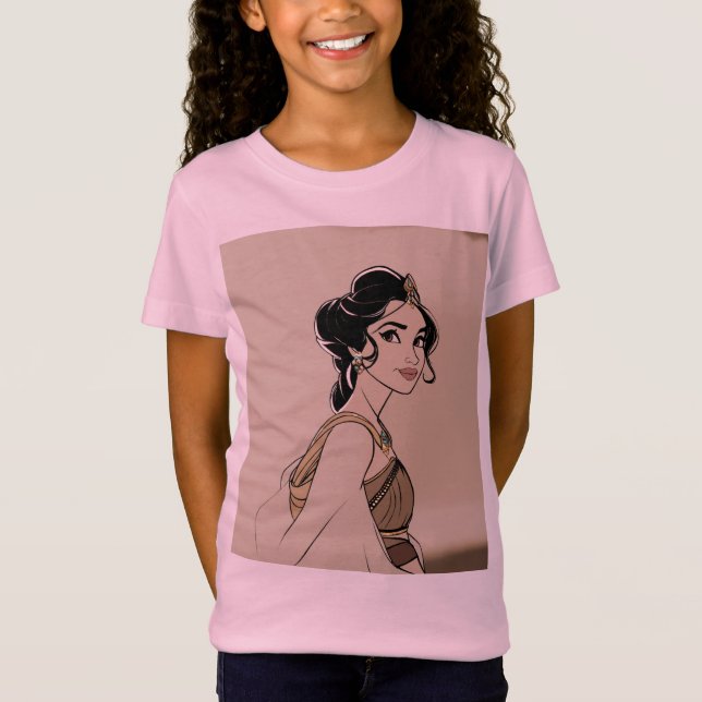 Stunning Princess Jasmine T Shirt (Framsida)
