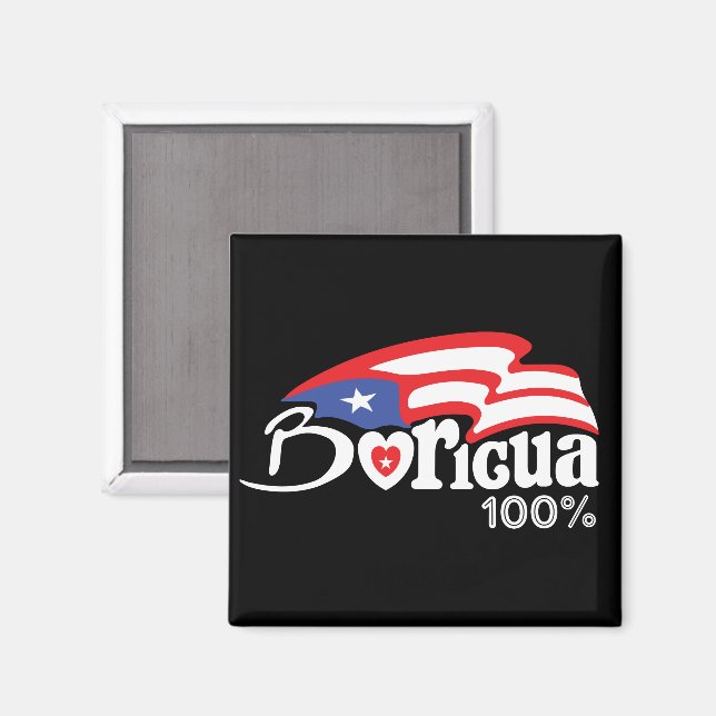 Stunning Puerto Rico Boricua Magnet (Front/Back)
