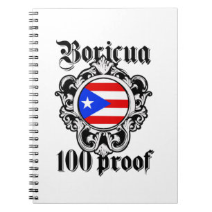 Stunning Puerto Rico Boricua Taino Vintage Logotyp Anteckningsbok