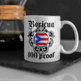 Stunning Puerto Rico Boricua Taino Vintage Logotyp Kaffemugg