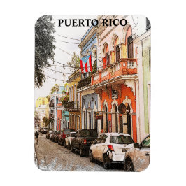 Stunning Puerto Rico Vintage resor Magnet