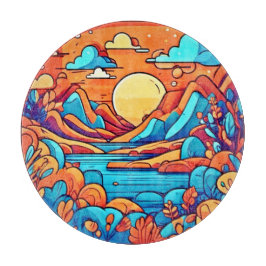 Stunning Rainbow Cartoonish Forest