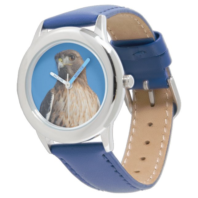 Stunning Red-Tails Hawk Bird of Be i Sol Armbandsur (Vinklad)