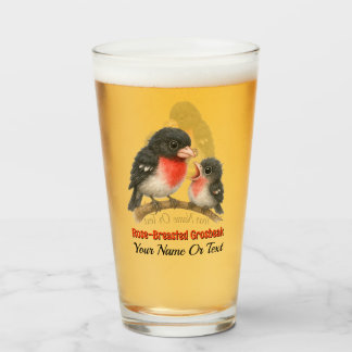 Stunning Ro Brested Grosbeak Glaskopp