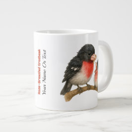 Stunning Ro Brested Grosbeak Jumbo Mugg