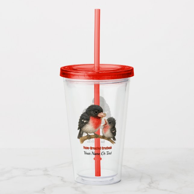 Stunning Ro Brested Grosbeak Take Away Mugg (Framsida)