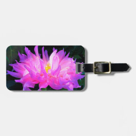 Stunning Rosa och Lila Cactus Dahlia Bagagebricka